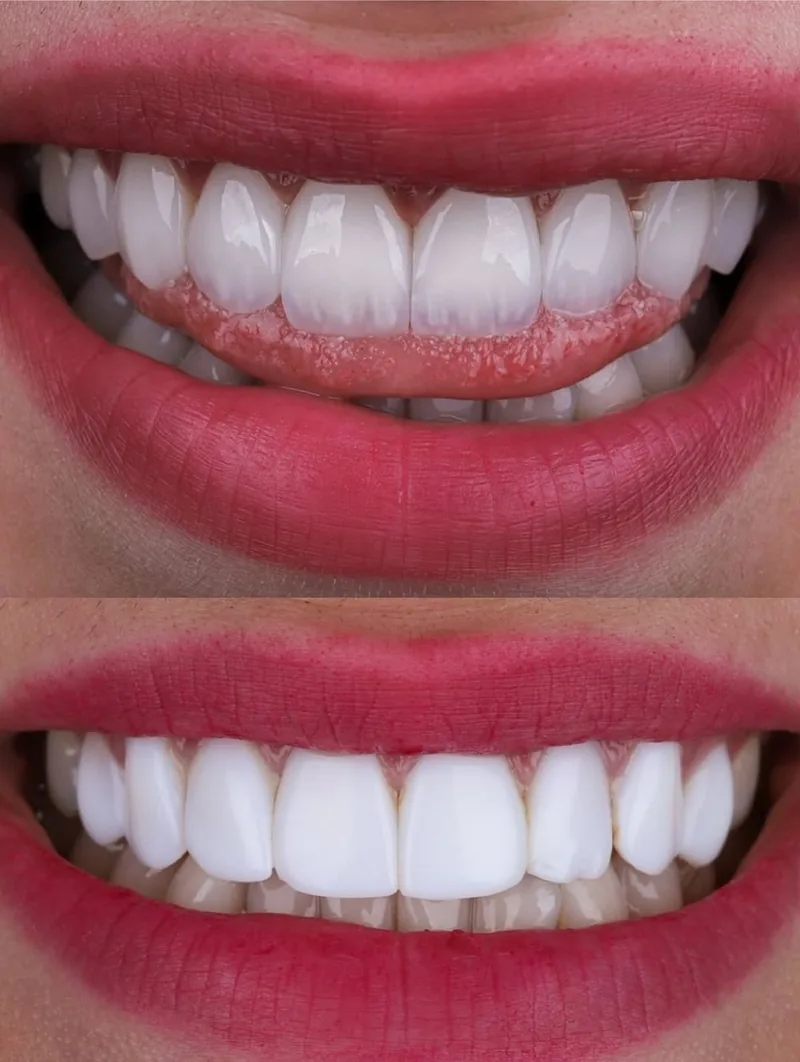 Veneers before and after, 7DMC patient case 4